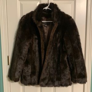 Faux Fur coat. Size S. Donna Salyers